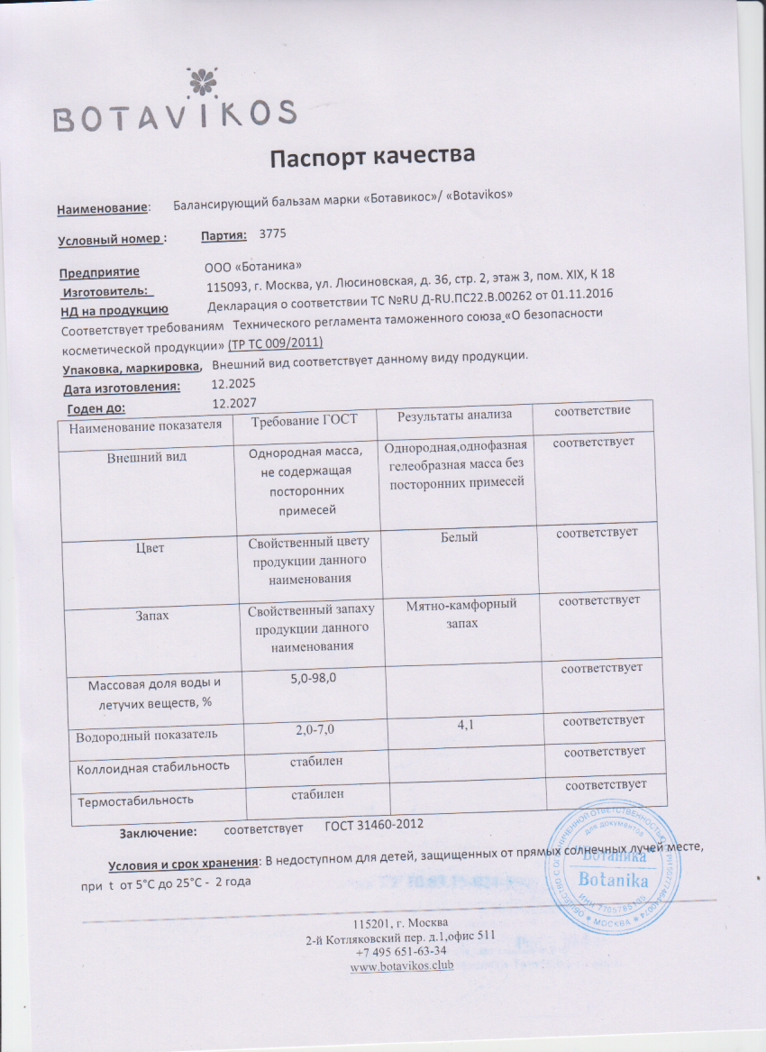 Паспорт №122025